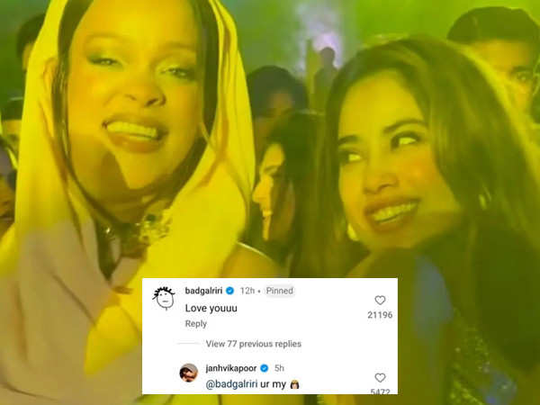 Rihanna and Janhvi Kapoor's adorable Instagram exchange from Anant and Radhika's pre-wedding